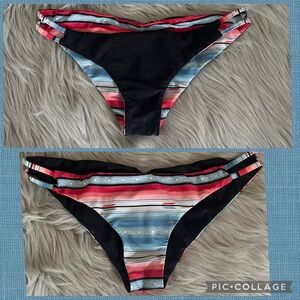 Faherty Multi Stripe Reversible Bikini Bottom Size S